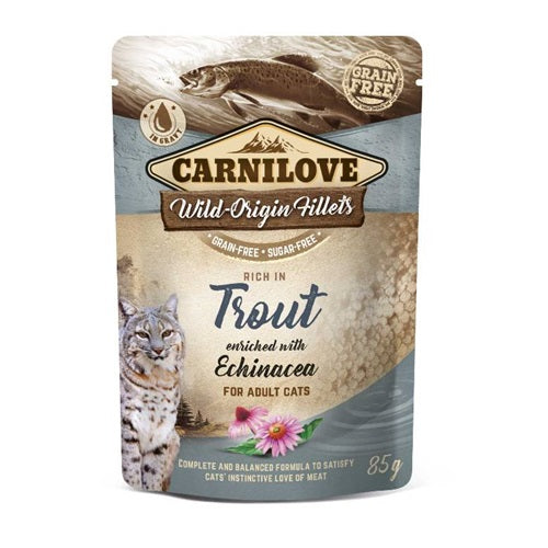 Carnilove CL pouch kat forel met echinacea 85 gr 100388