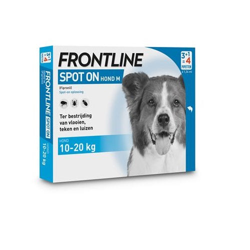 Frontline Spot on hond M 4 stuks 10469