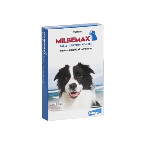 Milbemax Ontworming hond groot 2 tabl. MILB005X