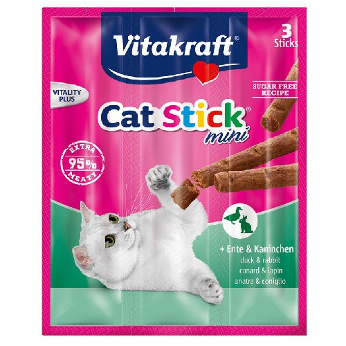 Vitakraft Kat sticks eend/konijn 24190