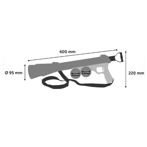 Flamingo Bazooka shooter+ tennisbal 517029