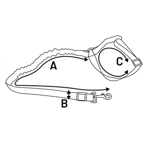 Flamingo Car safety belt 62-78cm x 2,5cm 524914