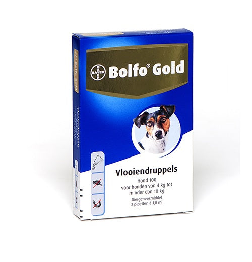 Bayer Bolfo gold hond 100 2 stuks  5861