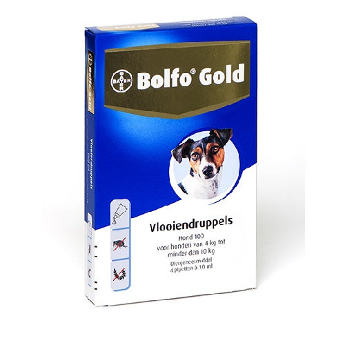 Bayer Bolfo gold hond 100 4 stuks 6407