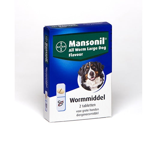 Bayer Mansonil hond  2 tabl 35 kg 26723