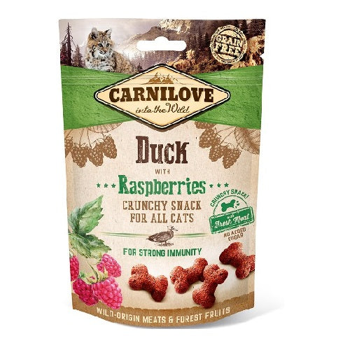 Carnilove CL crunchy snack cat duck/raspberries 50 gr 1070