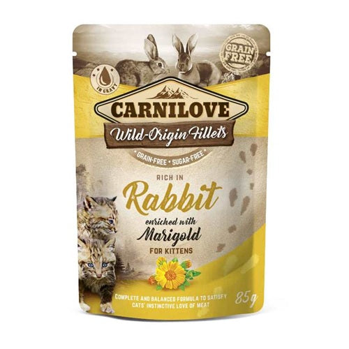 Carnilove CL pouch kat konijn met goudsbloem 85 gr 100479