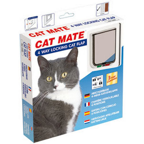 Catmate Kattendeur 4 way wit 309 500718