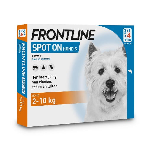 Frontline Spot on hond S 4 stuks 10467