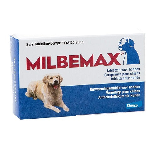 Milbemax Ontworming hond groot 4 tabl. MILB006